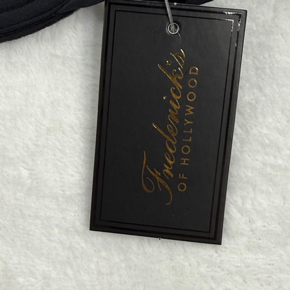 NWT Fredericks of Hollywood Taormina Black One Shoulder Bikini Top Swimsuit M - Picture 2 of 8